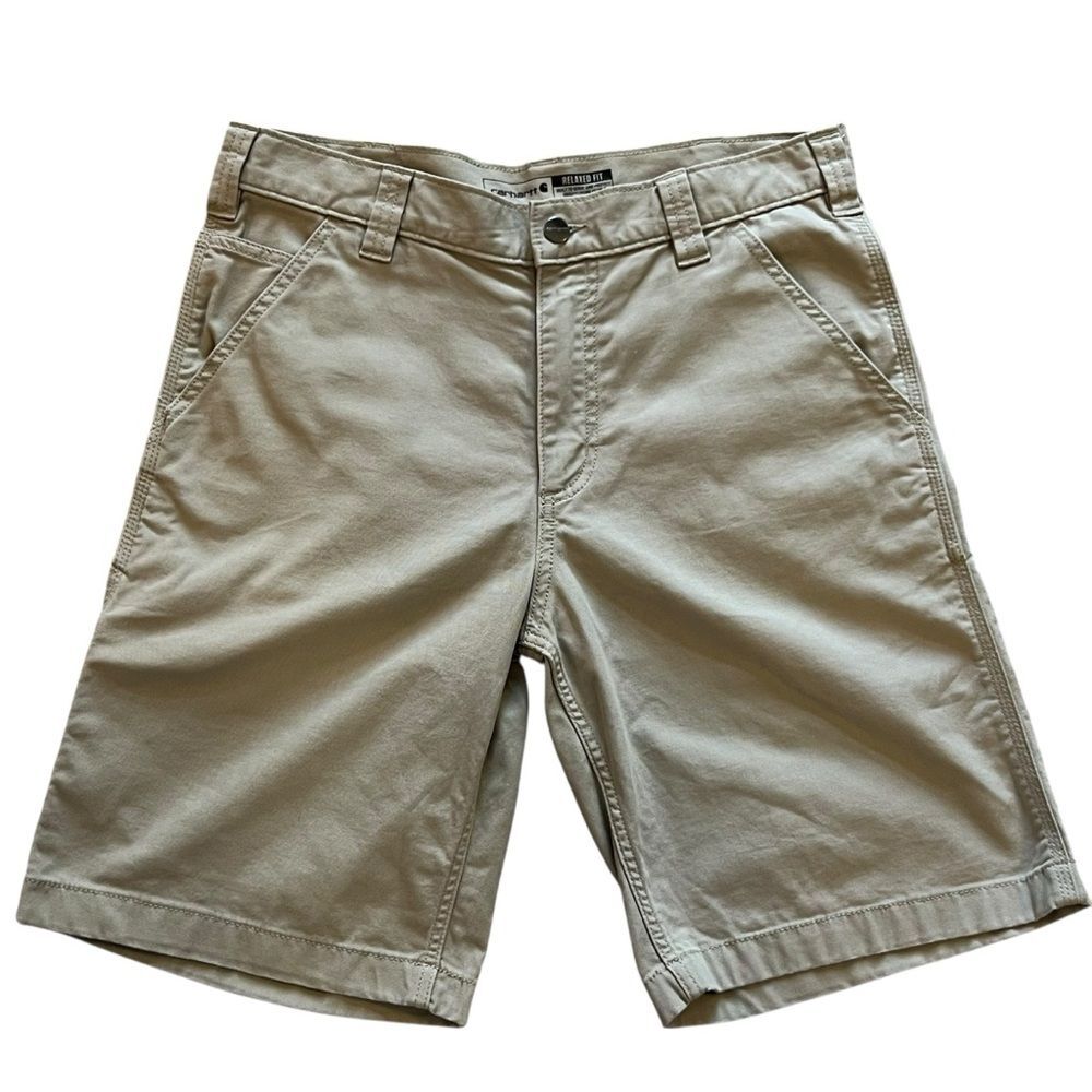 Carhartt Mens Rugged Flex Cargo Shorts Size 32 Relaxed Canvas Utility Workwear